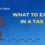 What to Expect in A Tax Audit